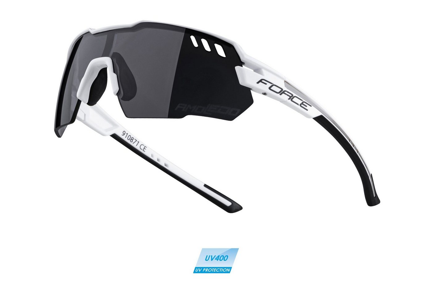 FORCE Fahrradbrille Sonnenbrille FORCE AMOLEDO weiss von FORCE