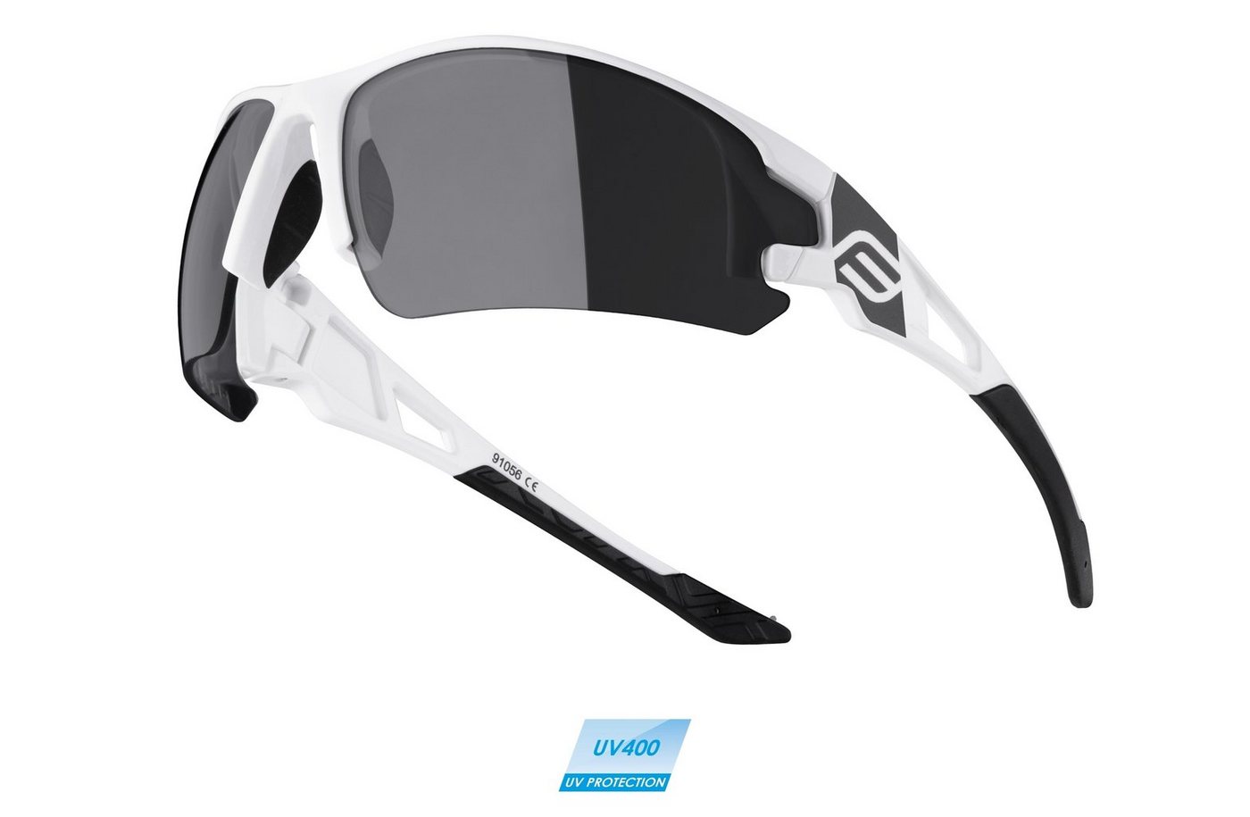 FORCE Fahrradbrille Sonnenbrille FORCE CALIBRE schwarz-weiss von FORCE