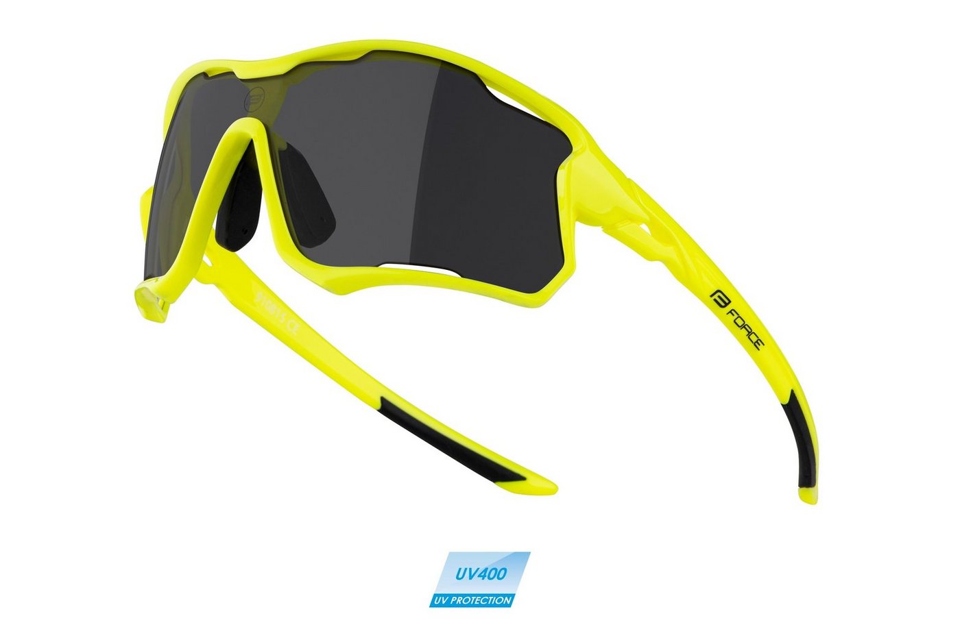 FORCE Fahrradbrille Sonnenbrille FORCE EDIE gelb von FORCE