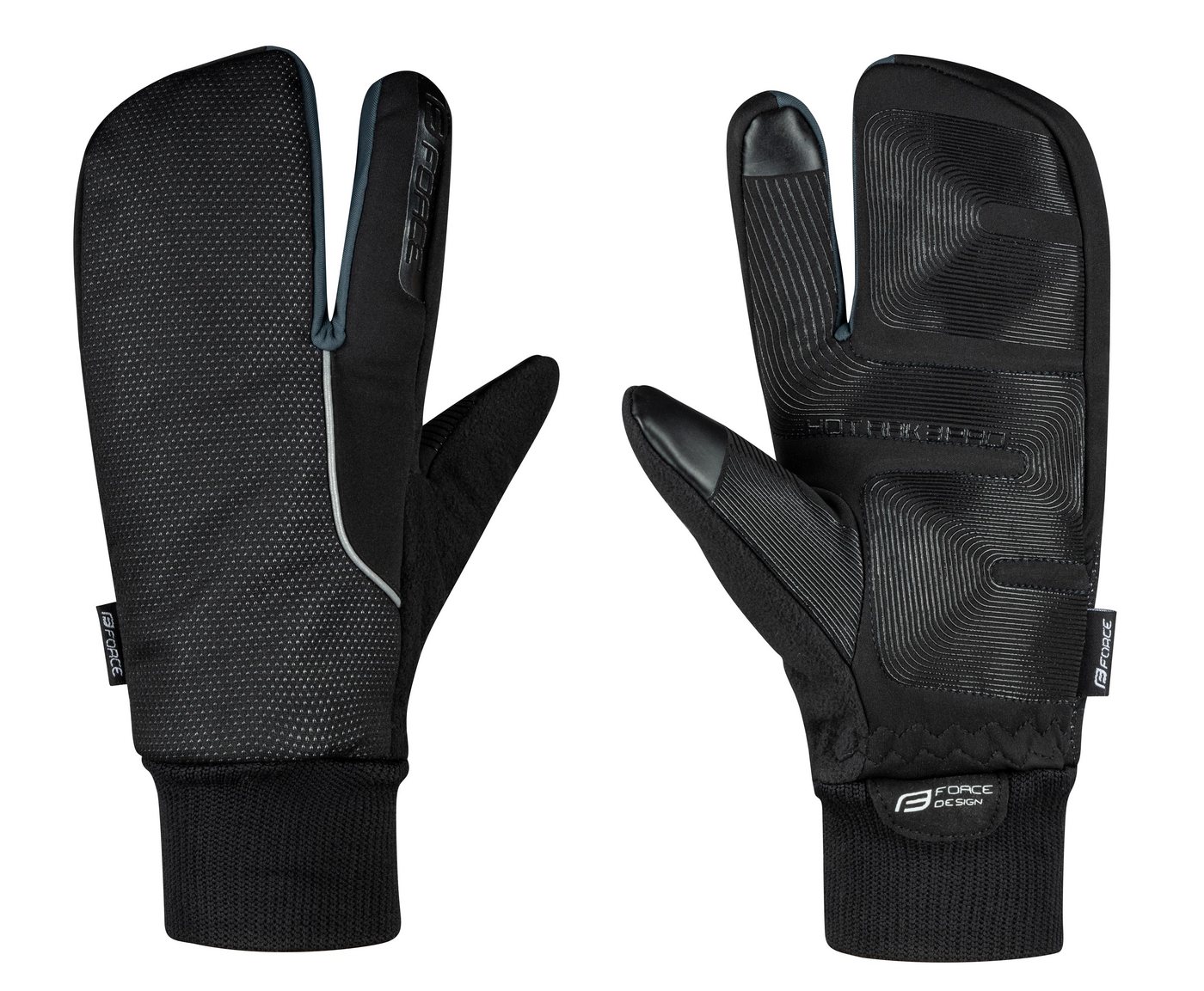 FORCE Fahrradhandschuhe FORCE Winter Handschuhe HOT RAK PRO 3+1, -5 °C bis 0 °C von FORCE