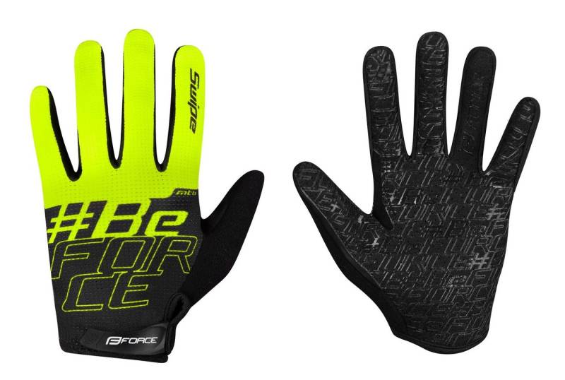 FORCE Fahrradhandschuhe Handschuhe FORCE MTB SWIPE fluo-schwarz +15°C plus von FORCE