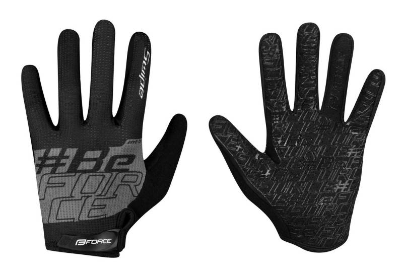 FORCE Fahrradhandschuhe Handschuhe FORCE MTB SWIPE grau-schwarz+15 °C plus * von FORCE