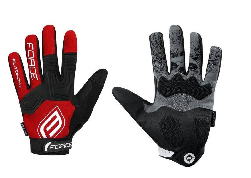 FORCE Fahrradhandschuhe Handschuhe Force MTB AUTONOMY rot * von FORCE