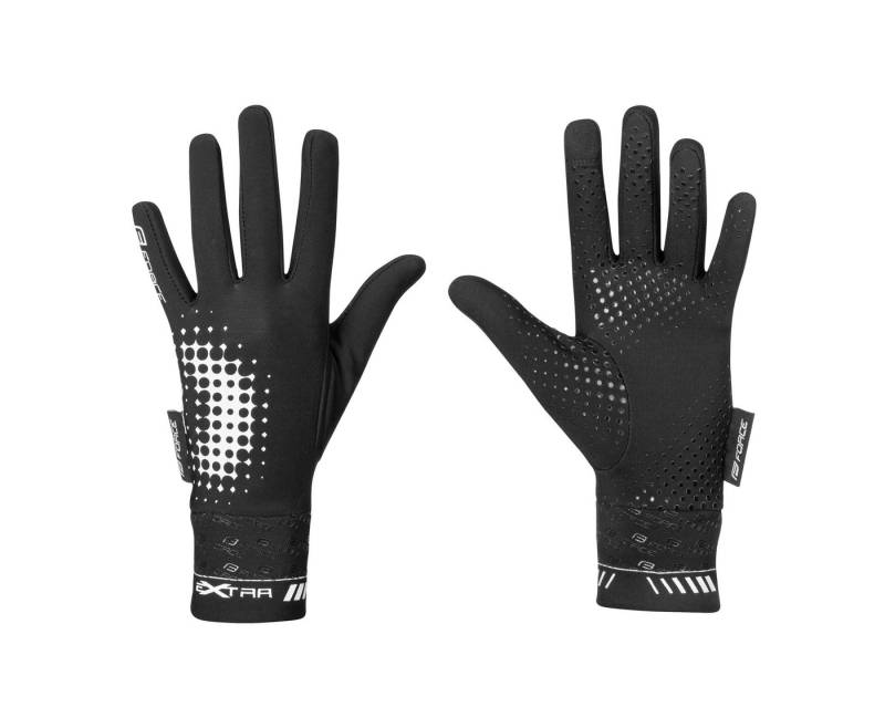 FORCE Fahrradhandschuhe Handschuhe FORCE KID EXTRA schwarz +10 °C bis +15 °C von FORCE