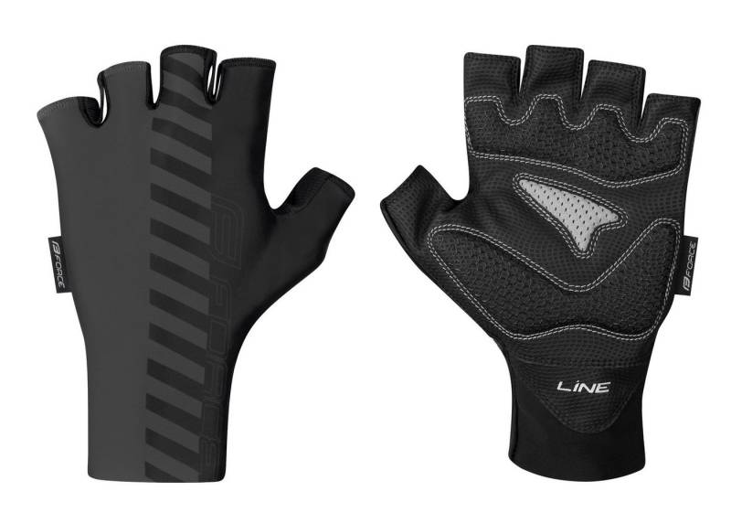 FORCE Fahrradhandschuhe Handschuhe FORCE LINE grau-schwarz von FORCE
