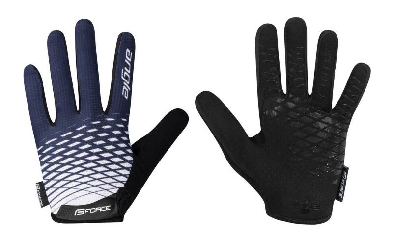 FORCE Fahrradhandschuhe Handschuhe FORCE MTB ANGLE graublau +15 °C und darüber von FORCE