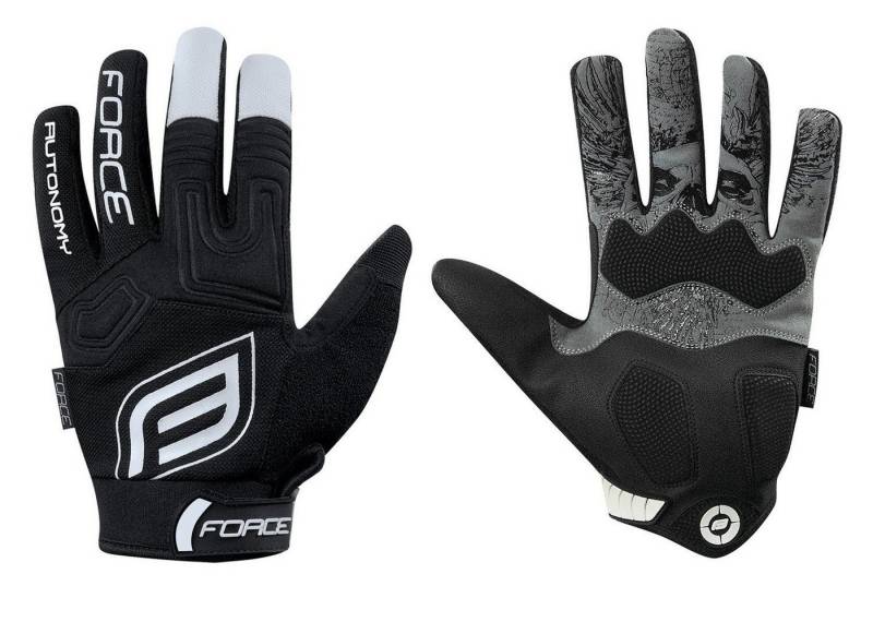 FORCE Fahrradhandschuhe Handschuhe FORCE MTB AUTONOMY schwarz +15 °C und darüber von FORCE