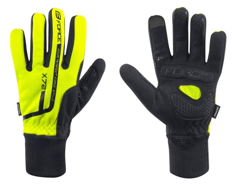 FORCE Fahrradhandschuhe Handschuhe FORCE X72 fluo 0 °C bis +5 °C * von FORCE
