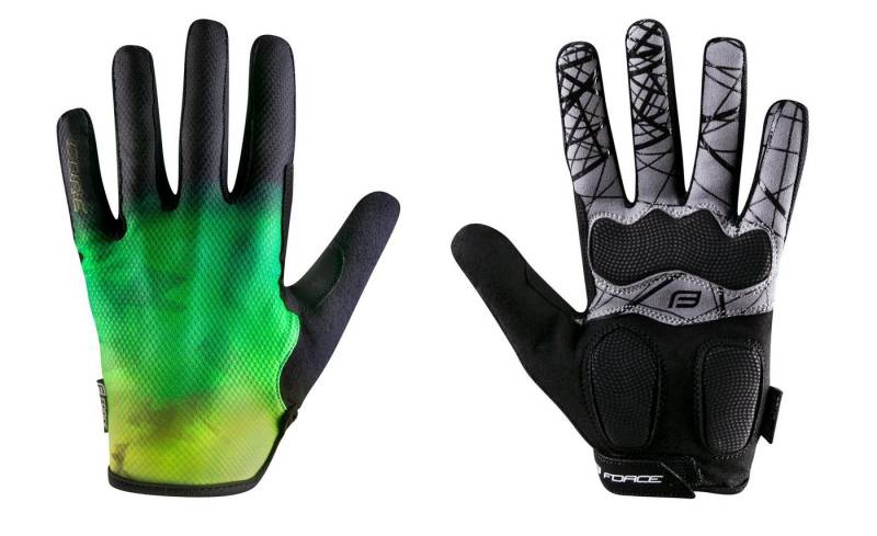 FORCE Fahrradhandschuhe Handschuhe FORCE MTB CORE fluogreen von FORCE