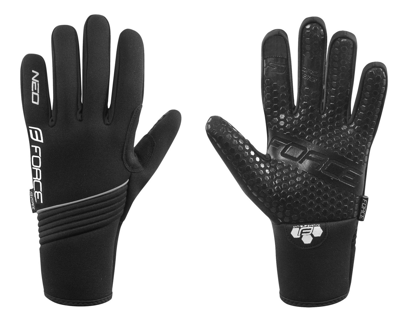 FORCE Fahrradhandschuhe Winterhandschuhe Neopren FORCE NEO+5 °C bis +10 °C von FORCE