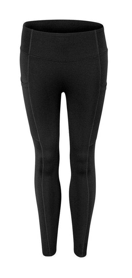 FORCE Fahrradhose Legging FORCE HEART LADY in schwarz von FORCE