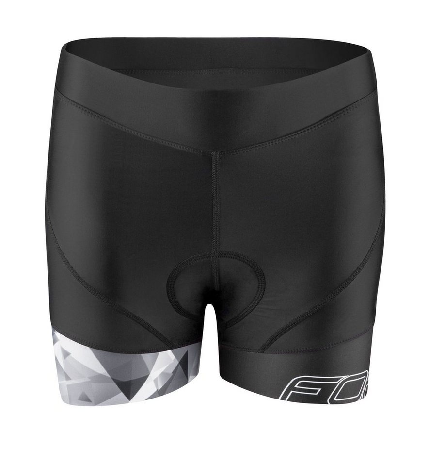 FORCE Fahrradhose shorts FORCE MINI LADY grau-schwarz von FORCE