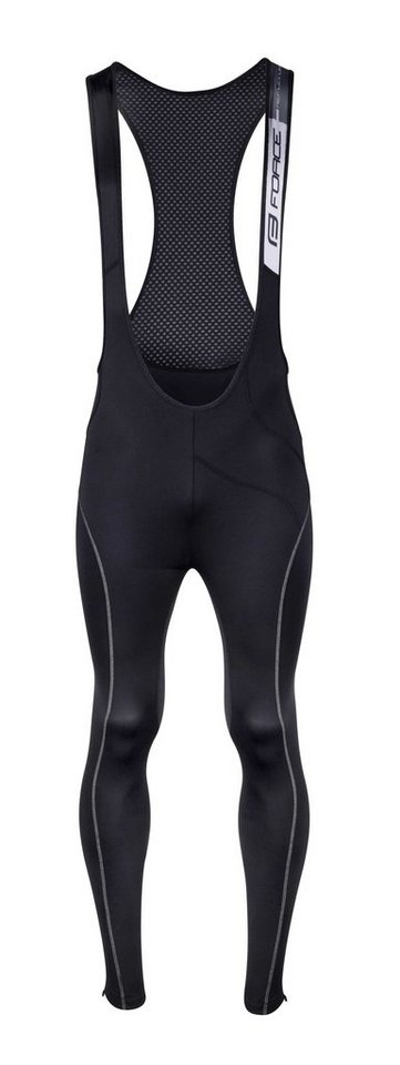 FORCE Fahrradhose Trägerhose FORCE REFLEX LINE in schwarz ohne Pad %%% von FORCE