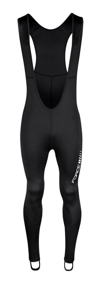 FORCE Fahrradhose Trägerhose FORCE Z68 ohne pad in schwarz 0 °C bis +10 °C %%% von FORCE