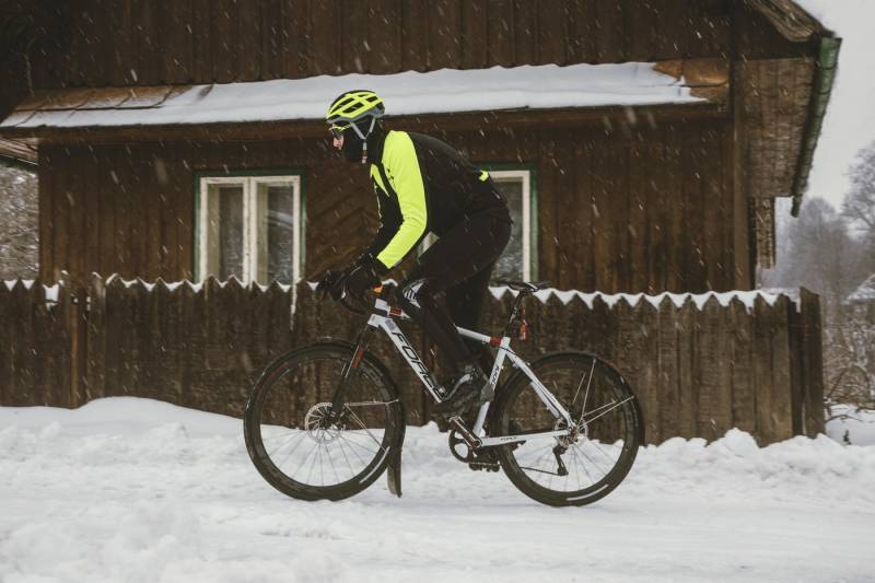 FORCE Fahrradhose Trägerhose SHARD WINDSTER mit Pad schwarz -5 °C bis +5 °C von FORCE