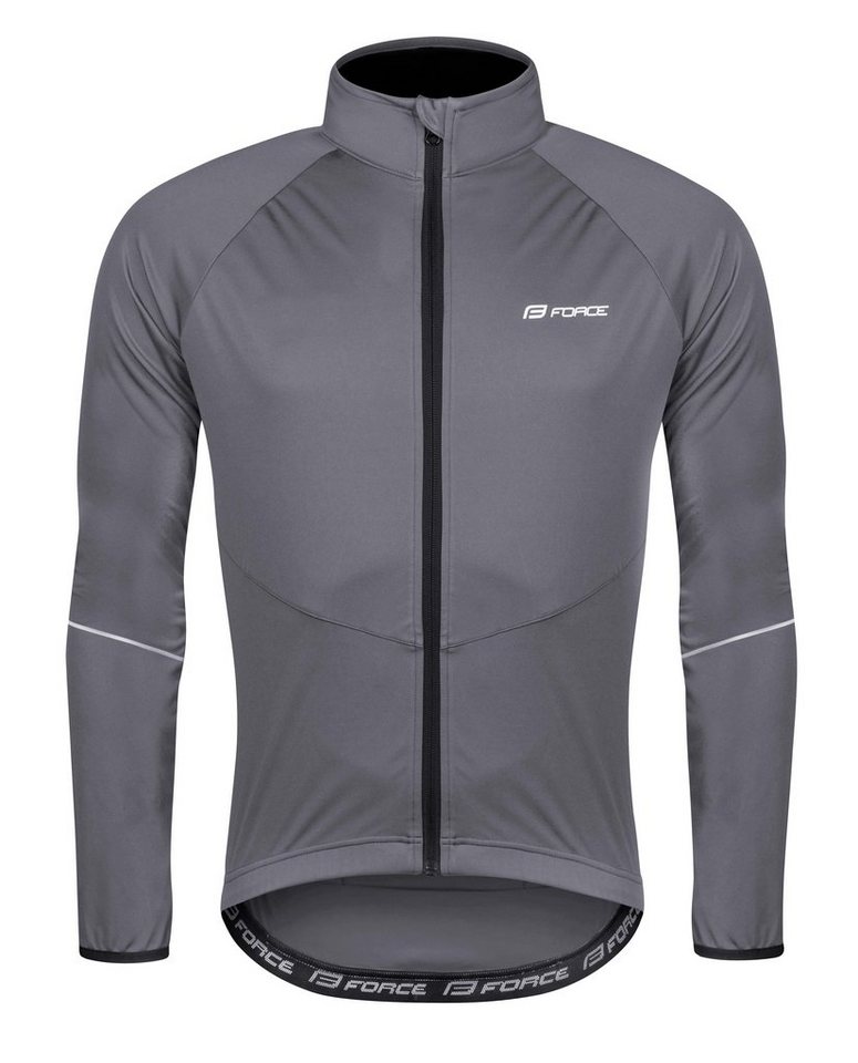 FORCE Fahrradjacke Jacke FORCE ARROW grau +5 °C bis +15 °C %%% von FORCE