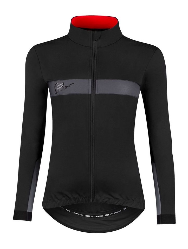 FORCE Fahrradjacke Jacke FORCE BRIGHT LADY Herst schwarz 0 °C bis +10 °C %%% von FORCE