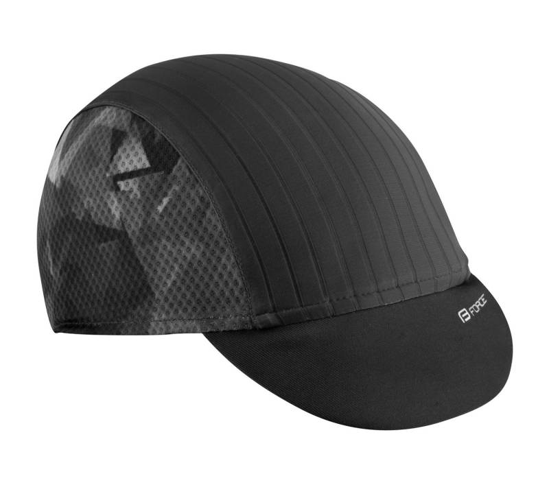 FORCE Fleecemütze cap cycling with visor FORCE CORE black-grey L-XL von FORCE