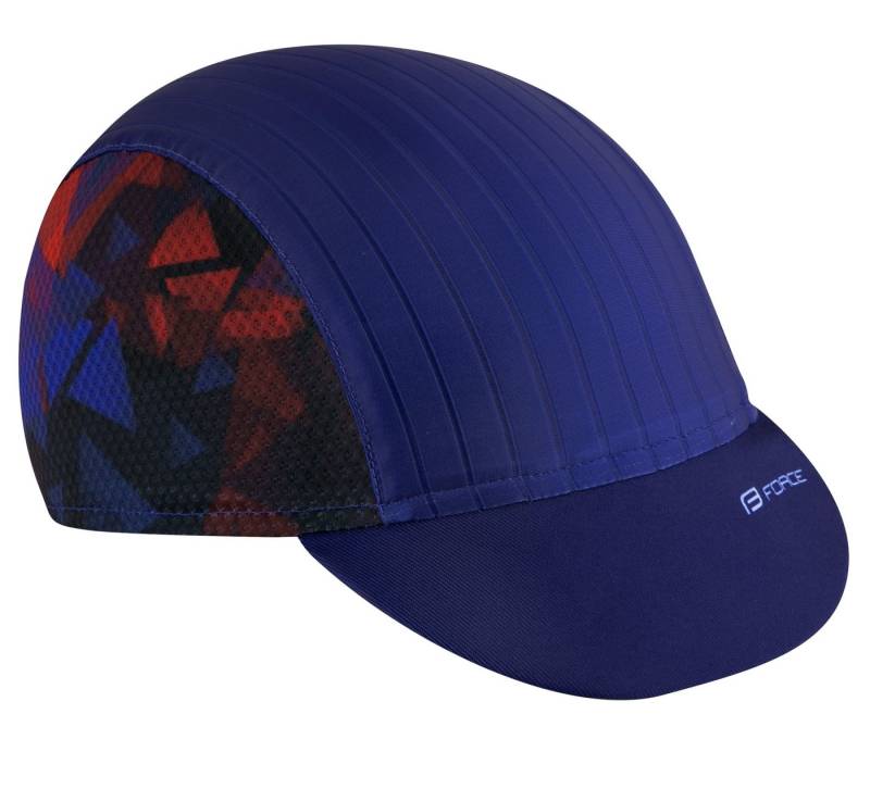 FORCE Fleecemütze cap cycling with visor FORCE CORE blue-red L-XL von FORCE
