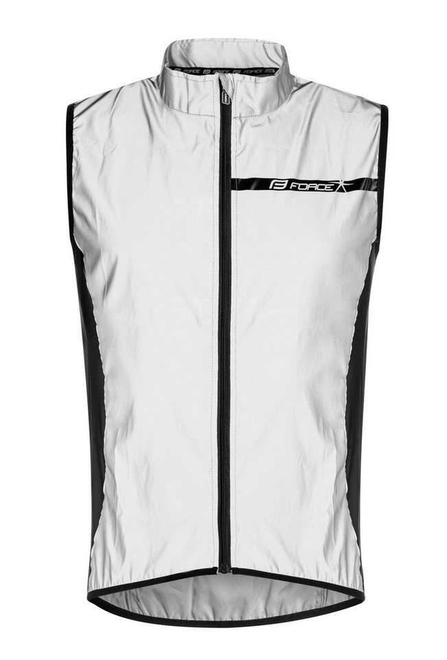 FORCE Fahrradjacke Weste FORCE FLASH hoch-reflektive +15 °C und darüber %%% von FORCE