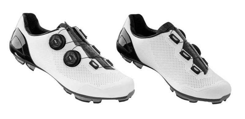FORCE MTB Schuhe WARRIOR CARBON schwarz-weiß Fahrradschuh von FORCE