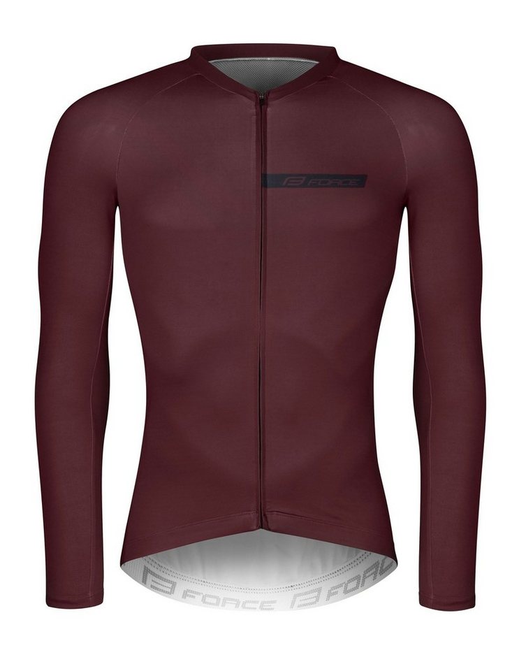 FORCE Radtrikot Jersey FORCE CHARM langarm Bordeaux %%% von FORCE