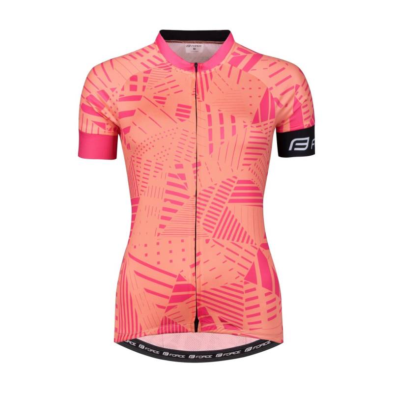 FORCE Radtrikot Jersey FORCE SHARD LADY kurzarm, Aprikot %%%* von FORCE