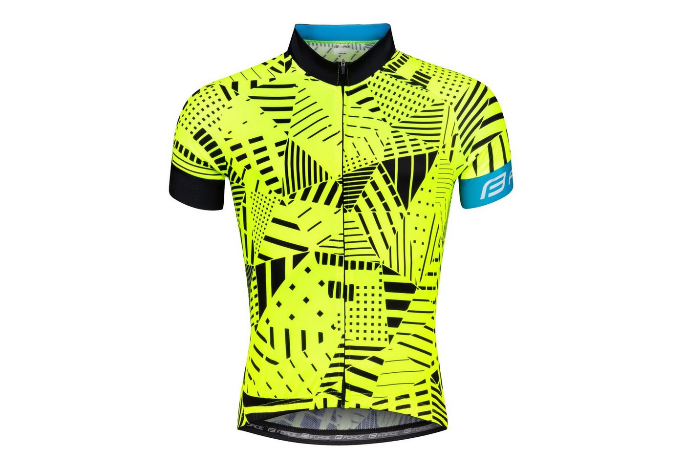 FORCE Radtrikot Jersey FORCE SHARD kurzarm, Gelb von FORCE