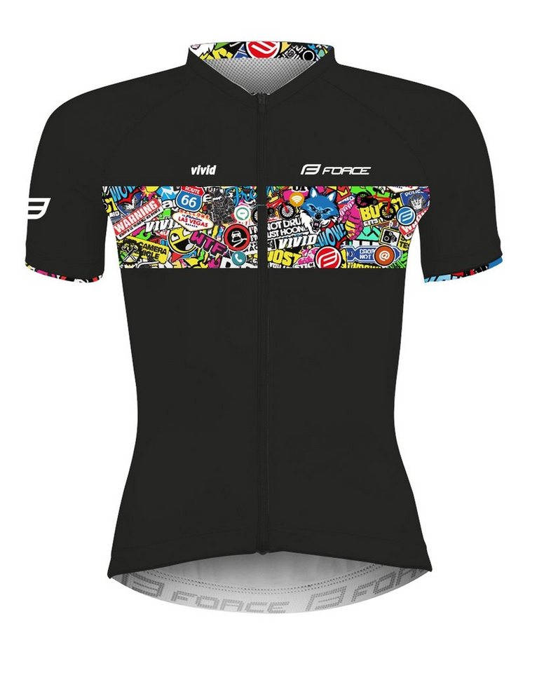 FORCE Radtrikot Jersey FORCE VIVID LADY kurzarm %%% von FORCE