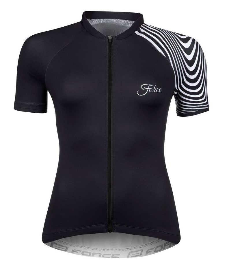 FORCE Radtrikot Jersey FORCE STREAM Lady kurzarm black %%% FORCE Radtrikot Jersey FORCE STREAM Lady kurzarm black %%% von FORCE