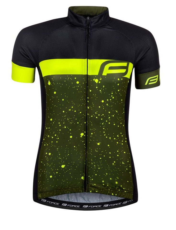 FORCE Radtrikot Jersey JackeFORCE SPRAY LADY kurzarm army-fluo %%% von FORCE