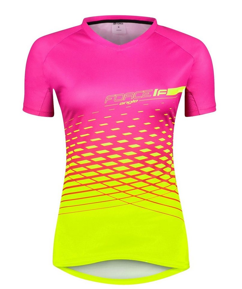 FORCE Radtrikot Jersey F MTB ANGLE lady Trikot rosa-fluo von FORCE