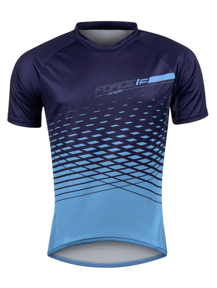 FORCE Radtrikot Jersey FORCE MTB ANGLE Blau von FORCE