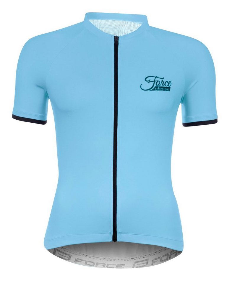 FORCE Radtrikot Trikot FORCE CHARM LADY kurz, hellblau %%% von FORCE