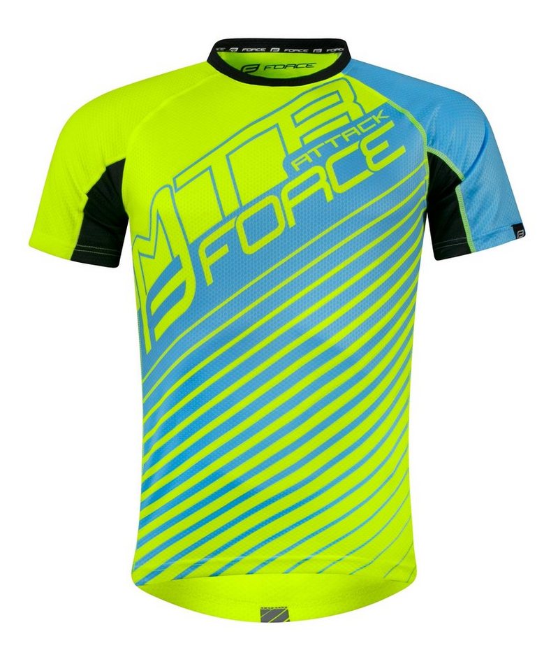 FORCE Radtrikot Trikot FORCE MTB ATTACK kurzärmelig von FORCE
