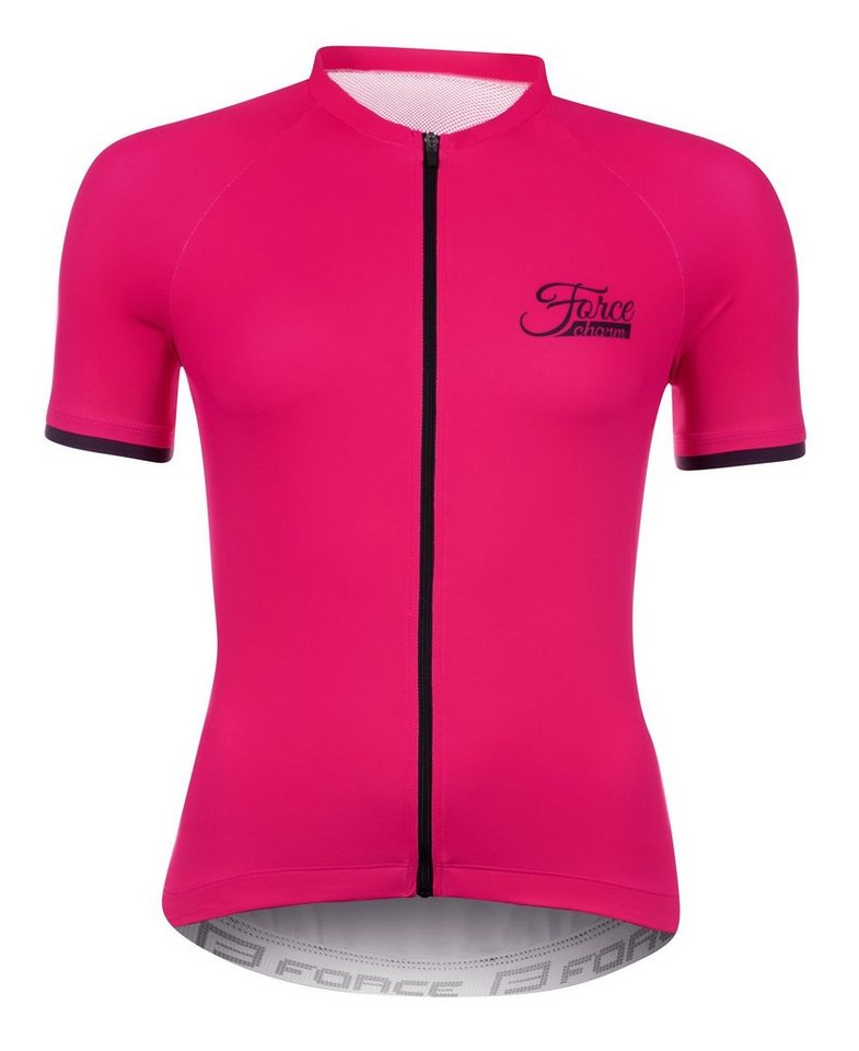 FORCE Radtrikot Trikot kurz jersey FORCE CHARM grellpink von FORCE