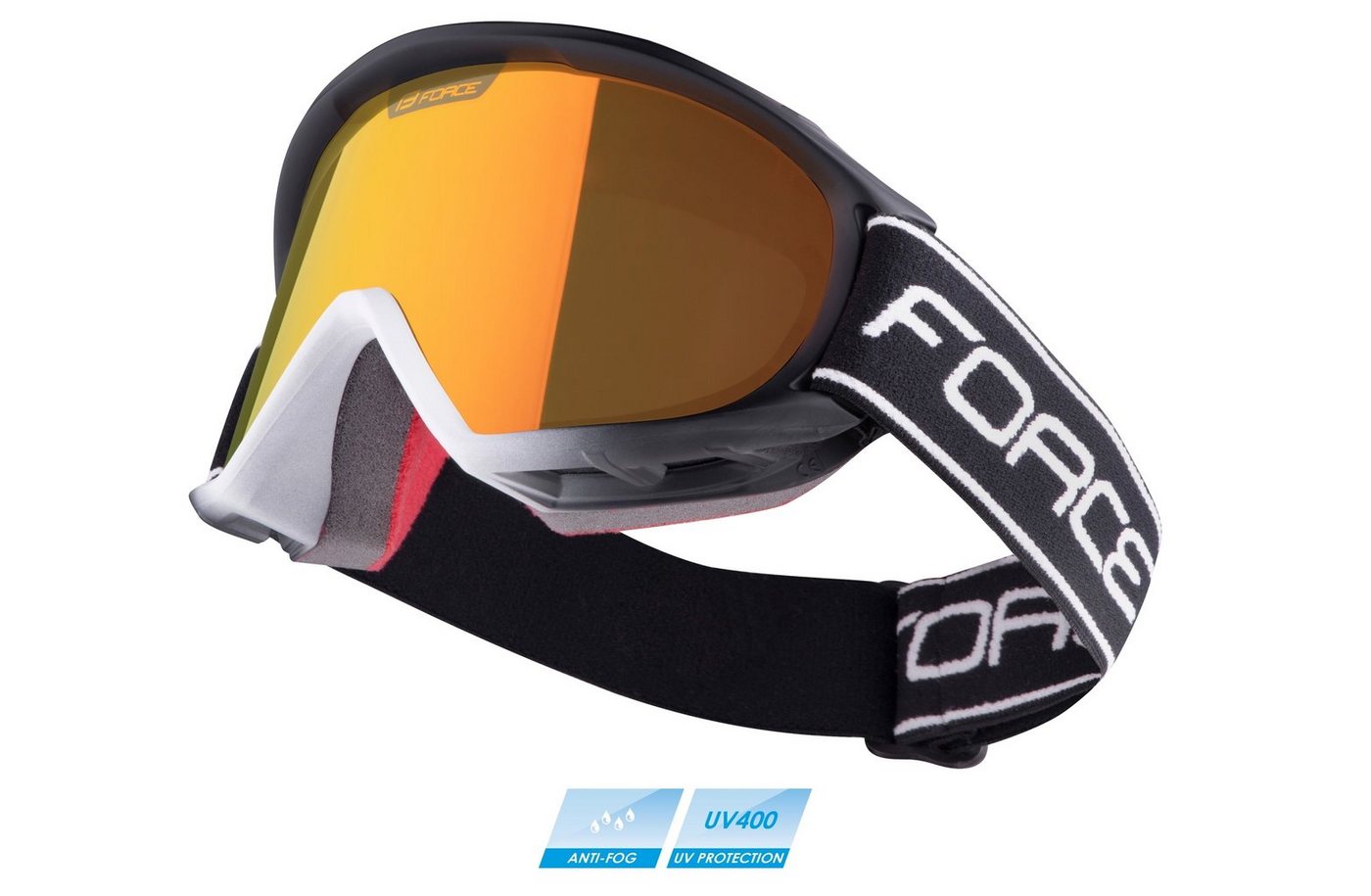 FORCE Skibrille Skibrille FORCE SKI SWITCH schwarz-grau von FORCE