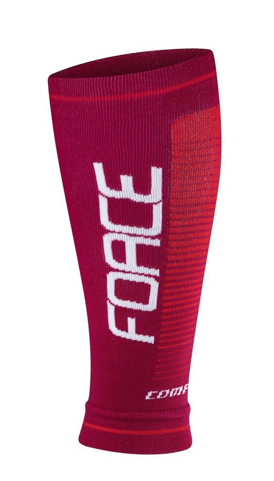 FORCE Sportsocken Wadenstrümpfe FORCE COMPRESS kaminrot S-M von FORCE