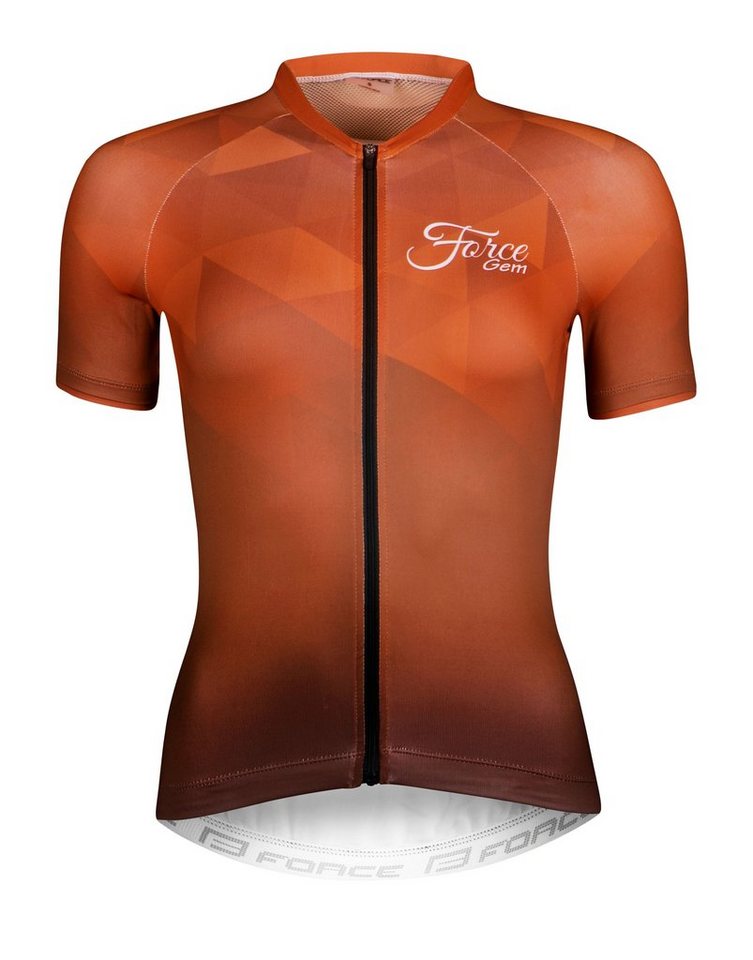 Radtrikot GEM Fahrrad Jersey Damen, Kurzarm von FORCE