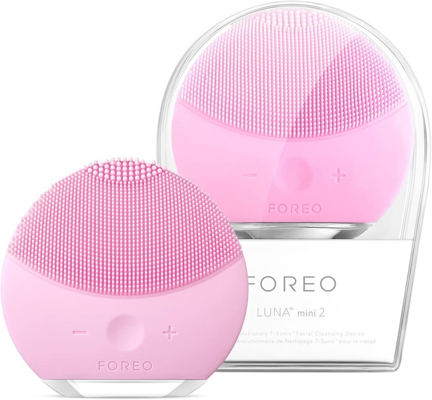 FOREO Gesichtsreinigungsbürste Foreo LUNA mini 2 elektrische Gesichtsreinigungsbürste Pink von FOREO