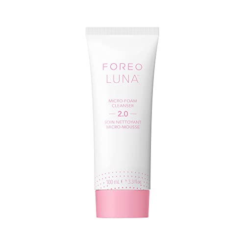 FOREO LUNA Micro-Foam Cleanser 2.0 – Gesichtsreinigung – Vitamin E - Aminosäuren - Mitesserentferner - Porenreiniger - Make Up Entferner – Reinigungsschaum Gesicht – Vegan – Gesichtspflege – 100 ml von FOREO