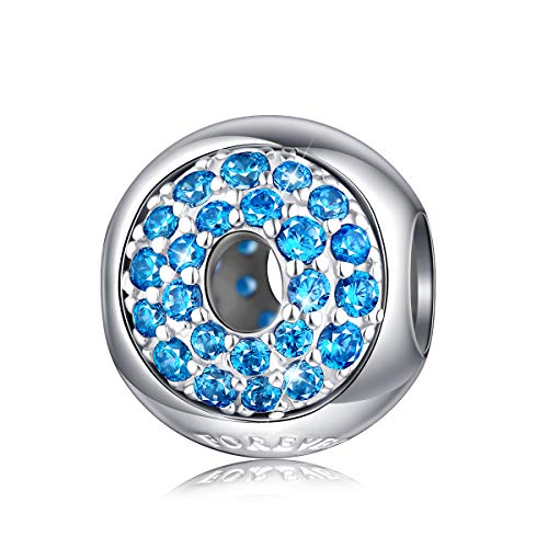 FOREVER QUEEN Damen Alphabet Buchstabe Charm Bead 925 Silber Sterling Brief Bead Charm für europäische Armbänder Charm Anhänger Mit Geschenkbox MEHRWEG von FOREVER QUEEN