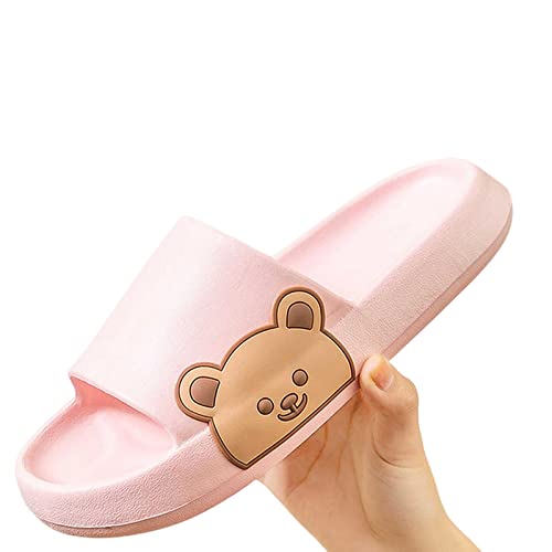 FORKIS Hausschuhe Damen Sommer Flip Flop Niedliche Cartoon Bär Schuhe für Damen Indoor Outdoor Weich Dicke Plateau Strand Sandalen Paar Slides-4,0 cm-Rosa, 40-41 FORKIS Hausschuhe Damen Sommer Flip Flop Niedliche Cartoon Bär Schuhe für Damen Indoor Outdoor Weich Dicke Plateau Strand Sandalen Paar Slides-4,0 cm-Rosa, 40-41 von FORKIS