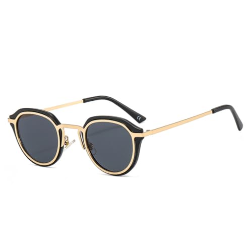 Beliebte Mode Oval Frauen Sonnenbrille Retro Candy Farbe Shades Uv400 Männer Leopard Gradienten Runde (2) von FORLUZ