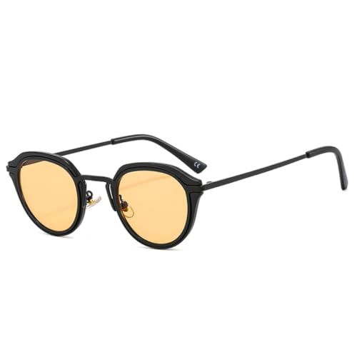 Beliebte Mode Oval Frauen Sonnenbrille Retro Candy Farbe Shades Uv400 Männer Leopard Gradienten Runde (3) von FORLUZ