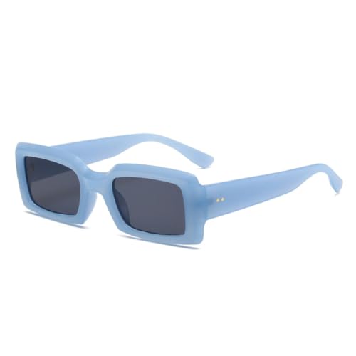 Beliebte Mode Rechteck Sonnenbrille Frauen Retro Jelly Farbnuancen Uv400 Männer Farbverlauf (2) von FORLUZ
