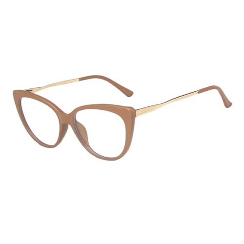 Cat-Eye-Sonnenbrillenrahmen im Farbverlauf, Vintage-Stil, für Damen (Khaki) von FORLUZ