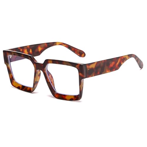 FORLUZ Beliebte Damen Sonnenbrille Luxus Punk Retro Herren Fashion Shades UV400 Candy Color (c11Leopard) von FORLUZ
