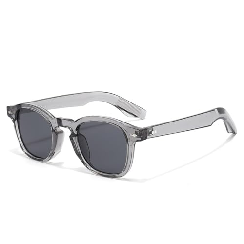 FORLUZ Beliebte Mode Candy Farbe Damen Sonnenbrille Vintage Nieten Herren Punk Shades UV400 Sonnenbrille (Grau) von FORLUZ
