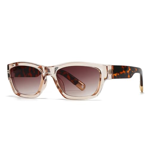 FORLUZ Beliebte Mode Herren Sonnenbrillen Damen Farbverlauf UV400 (Champagnertee) von FORLUZ
